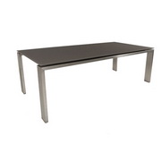 tafel-Faro-99412-inox_RVS-glas-taupe